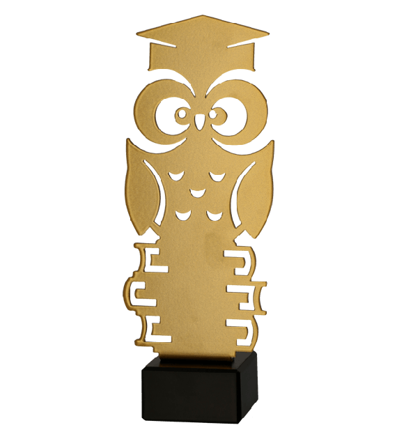 Statuetka Metalowa Sowa ML-SCH 21 cm