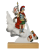 Statuetka Metalowa na Drewnie Jesionowym Święty Florian 37 cm WL-FIR