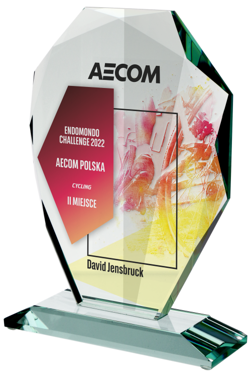 Kryształowa nagroda sportowa na mistrzostwa hurtownia Warszawa G007