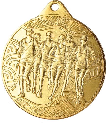 Medal Stalowy Biegi 50 mm MMC32050/G