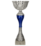 Srebrny puchar z niebieskim elementem - 9267