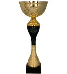 Złoty puchar z czarnym elementem - 9268