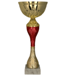 Złoty puchar z czerwonym elementem - 9270