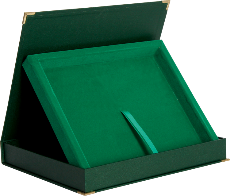 Etui Poziome Zielone BTY/GN na Dyplom | 4 Rozmiary