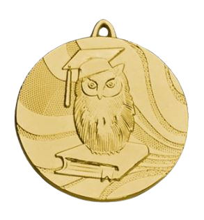 Złoty Medal Szkolnictwo 50mm Stalowy | Dla Ucznia MMC5550