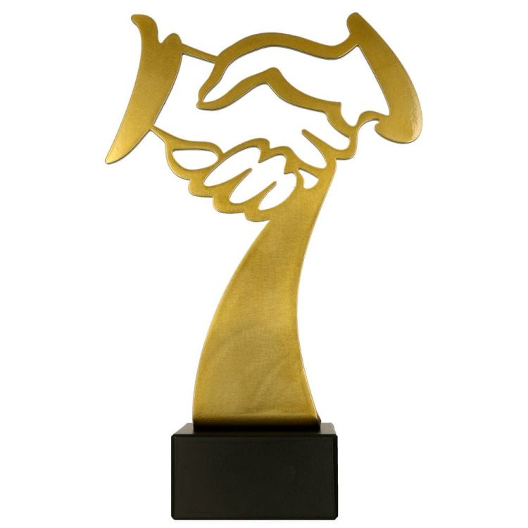 Duża, masywna statuetka metalowa BL-HUG