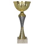 Puchar Metalowy Złoto-Srebrny 9271 – 8 Rozmiarów, Wersja z Przykrywką lub Bez