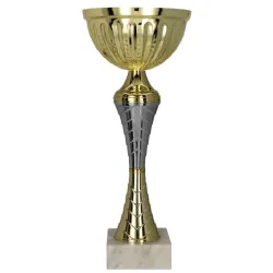 Puchar Metalowy Złoto-Srebrny 9271 – 8 Rozmiarów, Wersja z Przykrywką lub Bez