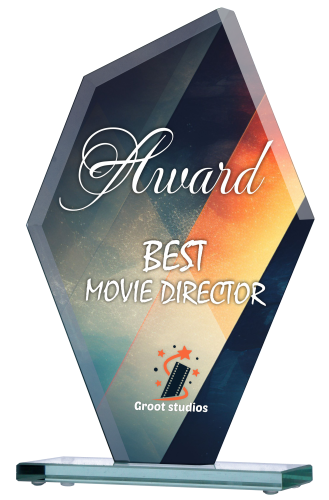 Szklana nagroda korporacyjna pełnokolorowy nadruk CMYK GS817-25