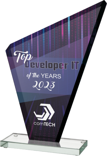 Prestiżowe trofeum ze szkła na mistrzostwa i turnieje sportowe Gs201