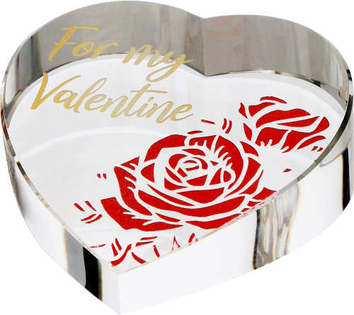 Pamiątkowa statuetka na rocznicę ślubu szkło kryształowe C075