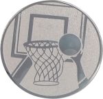 Wklejka Aluminiowa Srebrna - Koszykówka