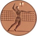 Wklejka Aluminiowa Brąz - Siatkówka Mężczyzn