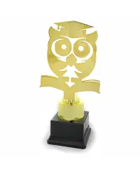 STATUETKA METALOWA 4261 - SOWA