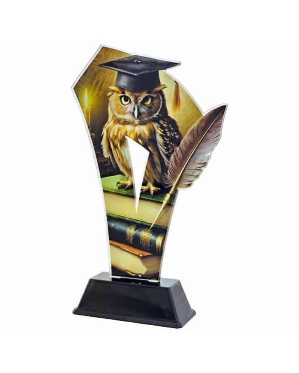 Statuetka z Pleksi 4362 Sowa 22 cm | Wyjątkowe Wyróżnienie Edukacyjne