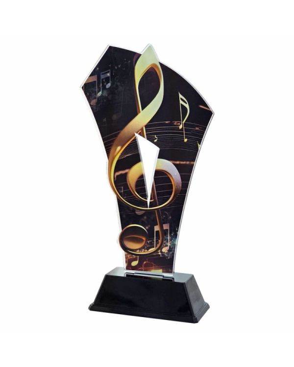Statuetka z Pleksi 4361 Muzyka 22 cm | Nagroda Wokalna i Instrumentalna