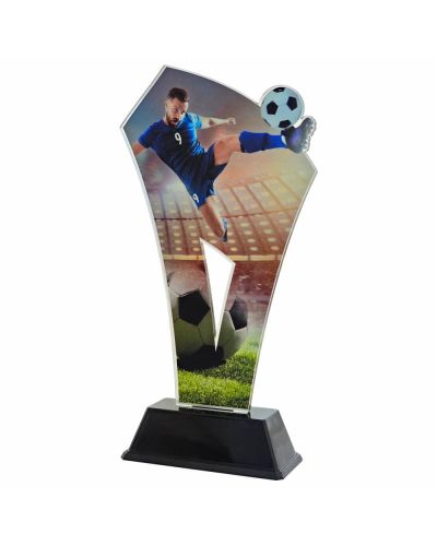 Statuetka z Pleksi 4358 Piłka Nożna 22 cm | Trofeum Piłkarskie