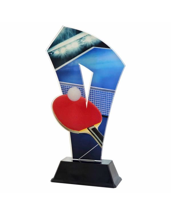 Statuetka Pleksi 4354 Tenis Stołowy 22 cm Nadruk UV | Puchar Ping-Pong