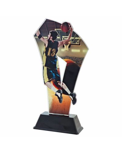 Statuetka Pleksi 4351 Koszykówka 22 cm Nadruk UV | Nagroda MVP