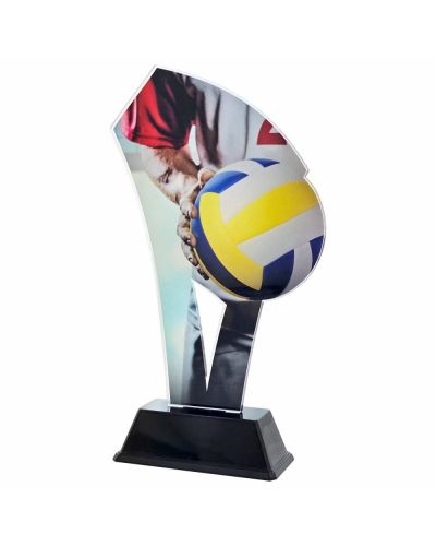 Statuetka Pleksi 4349 Siatkówka 22 cm Nadruk UV | Puchar Siatkarski