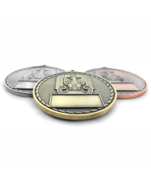 Gruby Medal Wojsko Militaria M129-TYŁ, BOK