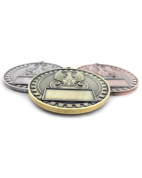 Gruby Medal Wojsko Militaria 70mm M128-TYŁ, BOK