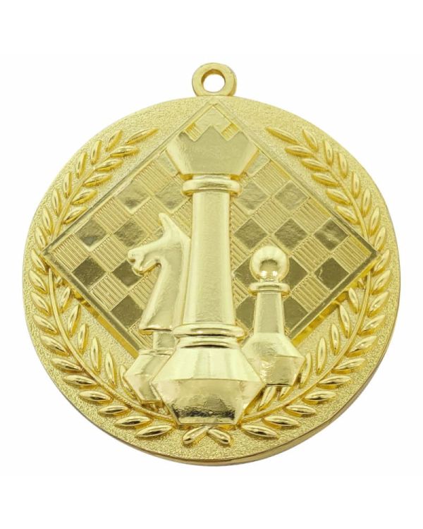 medal szachy złoty M137/Z