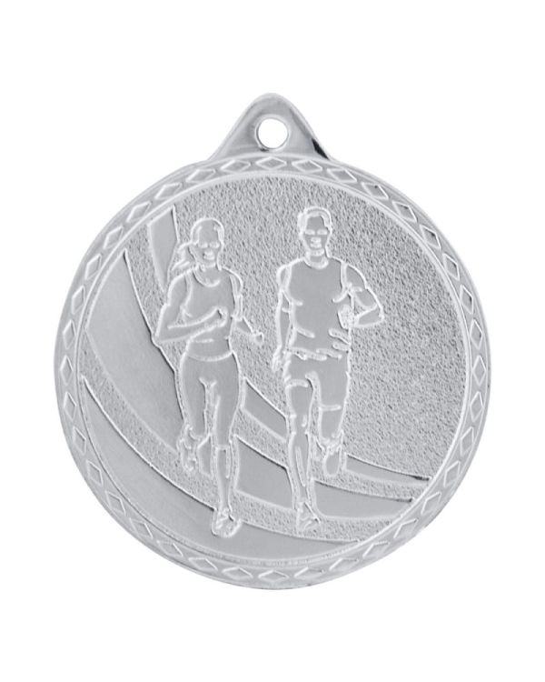 medal biegi srebrny M58/S