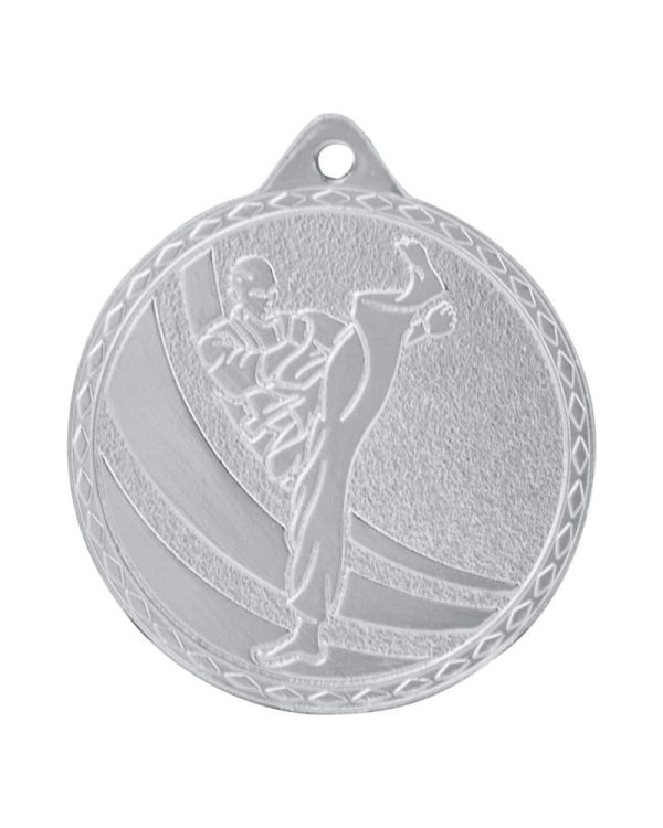 medal karate srebrny M64/S