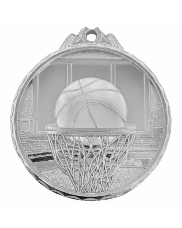 medal koszykówka srebrny M134/S