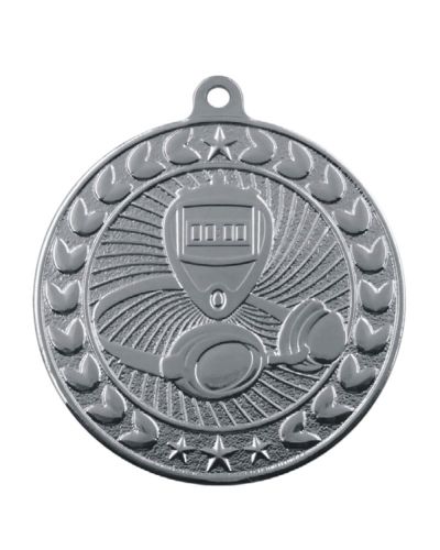 medal pływanie srebrny M59/S