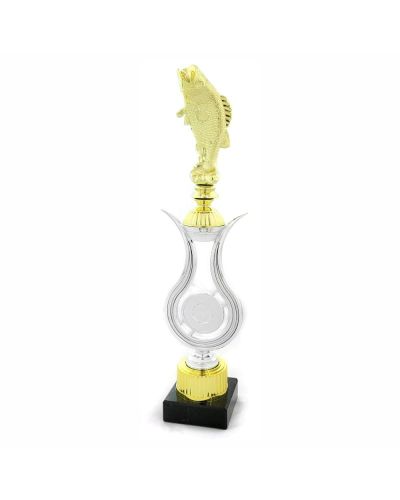 Duża Statuetka Wędkarska Ryba 4538 | Miejsce na Emblemat 50mm