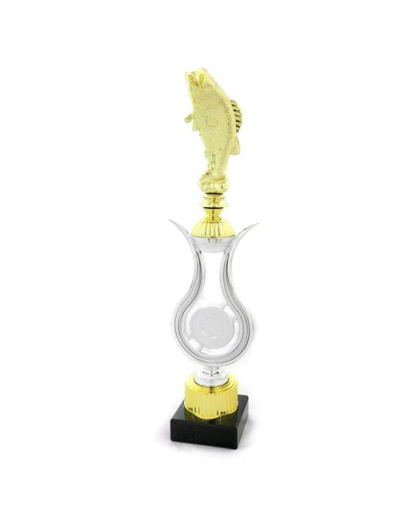 Duża Statuetka Wędkarska Ryba 4538 | Miejsce na Emblemat 50mm