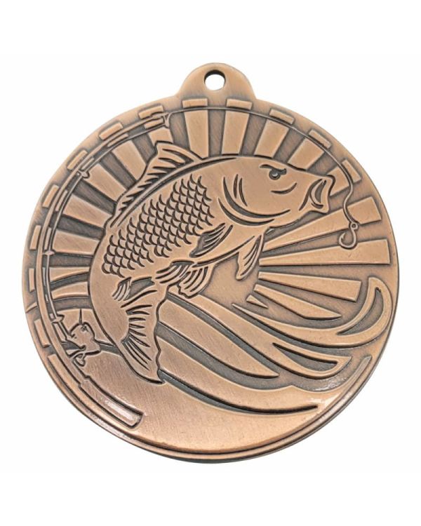 medal ryba brązowy M118/B