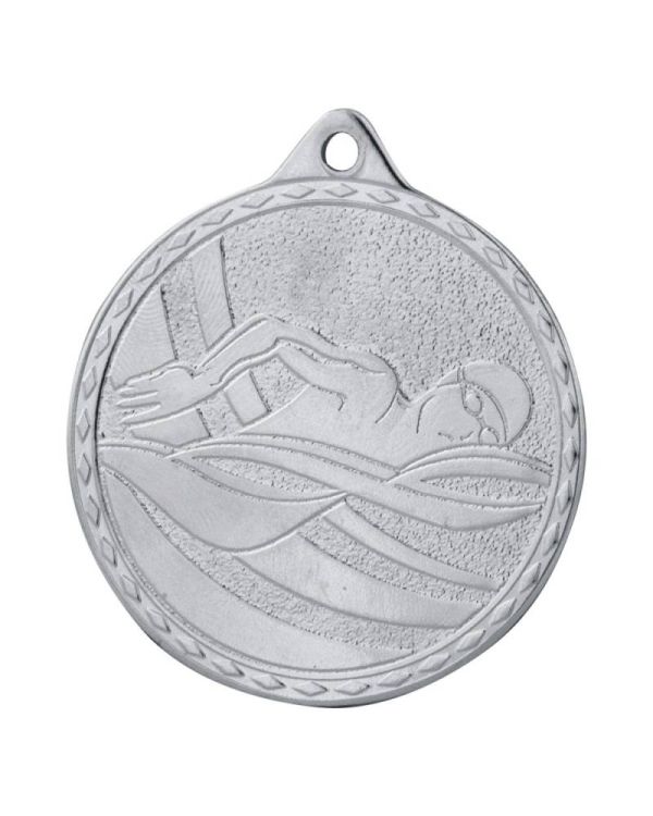 medal pływanie srebrny M60/S