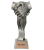 Statuetka Odlewana Srebrna Uścisk Dłoni  - brązowa tabliczka
