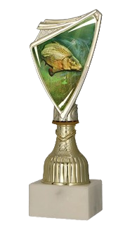 trofeum z kolorowym motywem ryby 9297/FIS1