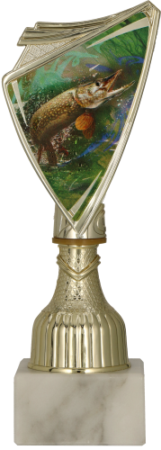 Puchar Crest Plastikowy Złoty Wędkarstwo 9297/FIS2