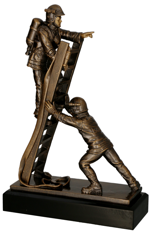 ciężka statuetka strażacka - RFST3052_BR