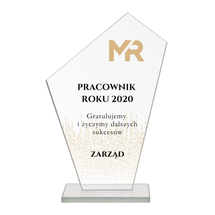 Pamiątkowe trofeum sportowe dla zawodnika za miejsce na podium M64