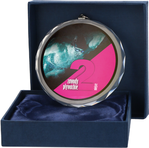 Medal szklany z nadrukiem CM002