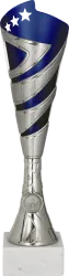 Puchar plastikowy srebrno-niebieski - 8383