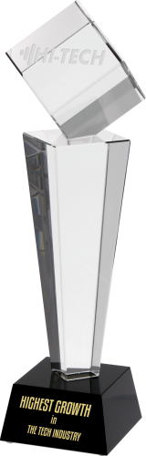 Prestiżowe trofeum z kryształu C004 z grawerem