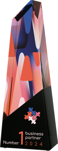 Ekskluzywne wyróżnienie biznesowe przestrzenny efekt głębi C078