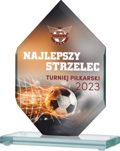 Biznesowa nagroda szklana podziękowanie dla fundacji i stowarzyszeń Gs110