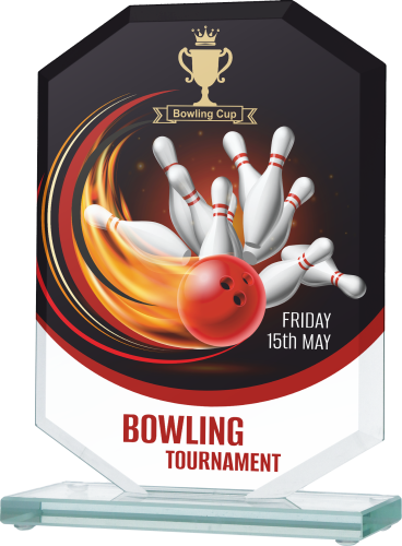 Biznesowa nagroda ze szkła pełnokolorowy nadruk CMYK Gs111