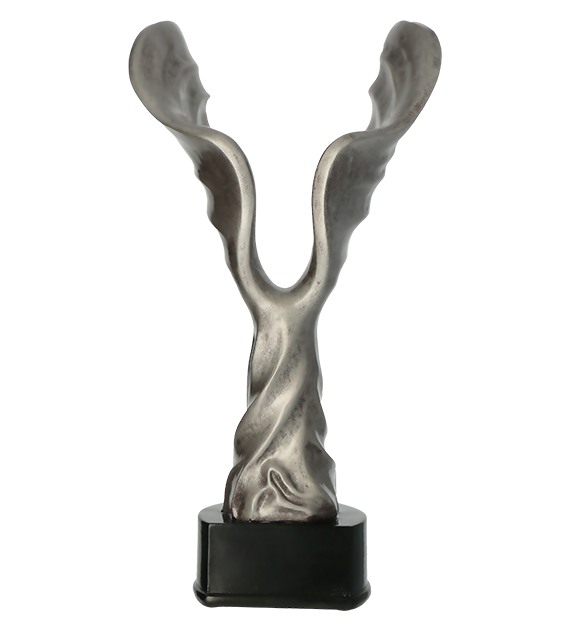 Statuetka Odlewana Skrzydła Srebrna 27cm RFST3030/S