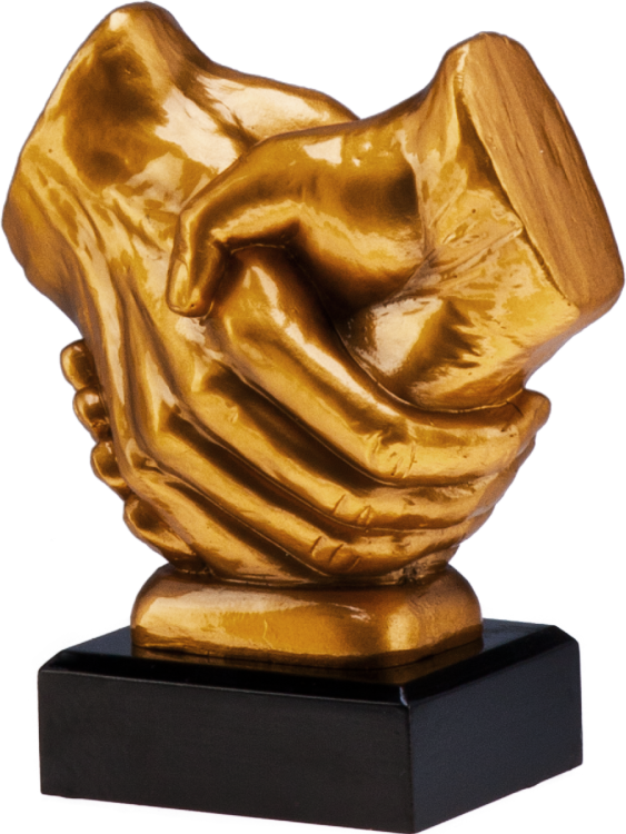 statuetka złota dłonie RFST2089_G