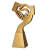 Prestiżowa, złota statuetka Uścisk dłoni RP5014_1.png