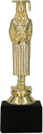 Figurka na Kamiennym Postumencie Absolwentka 16 cm F86G/BK | Pamiątka Ukończenia Szkoły
